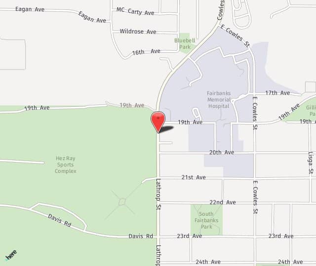Location Map: 1919 Lathrop Street Fairbanks, AK 99701
