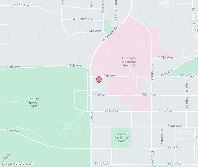 Location Map: 1919 Lathrop Street Fairbanks, AK 99701